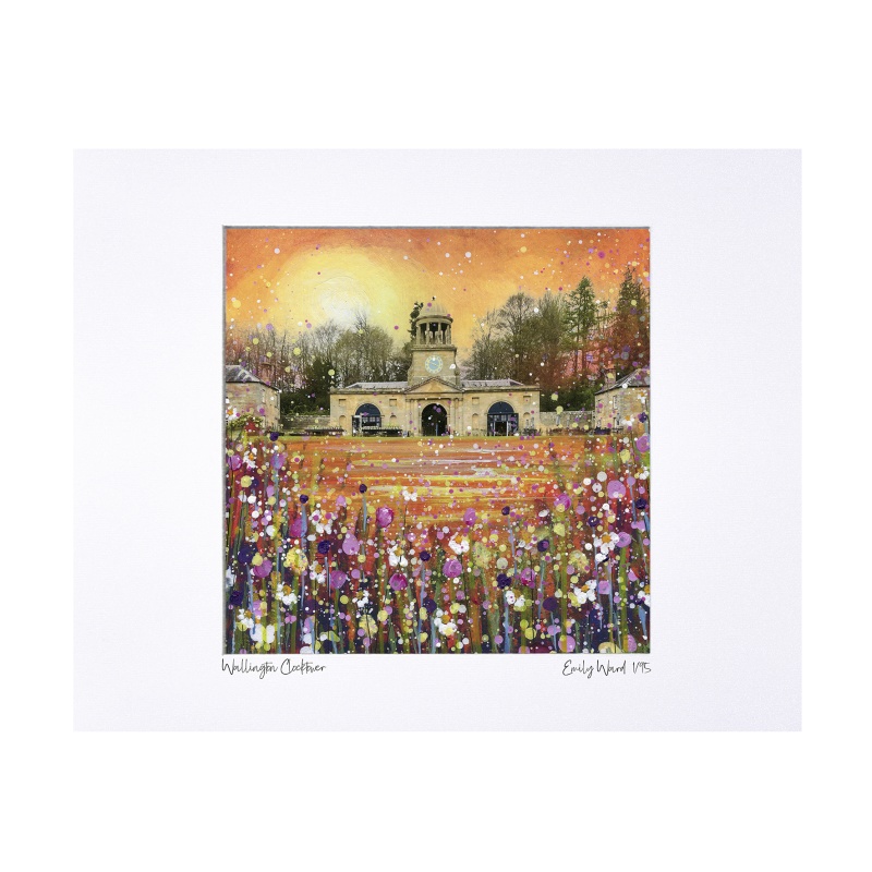 Wallington Clocktower Limited Edition Print with Mount